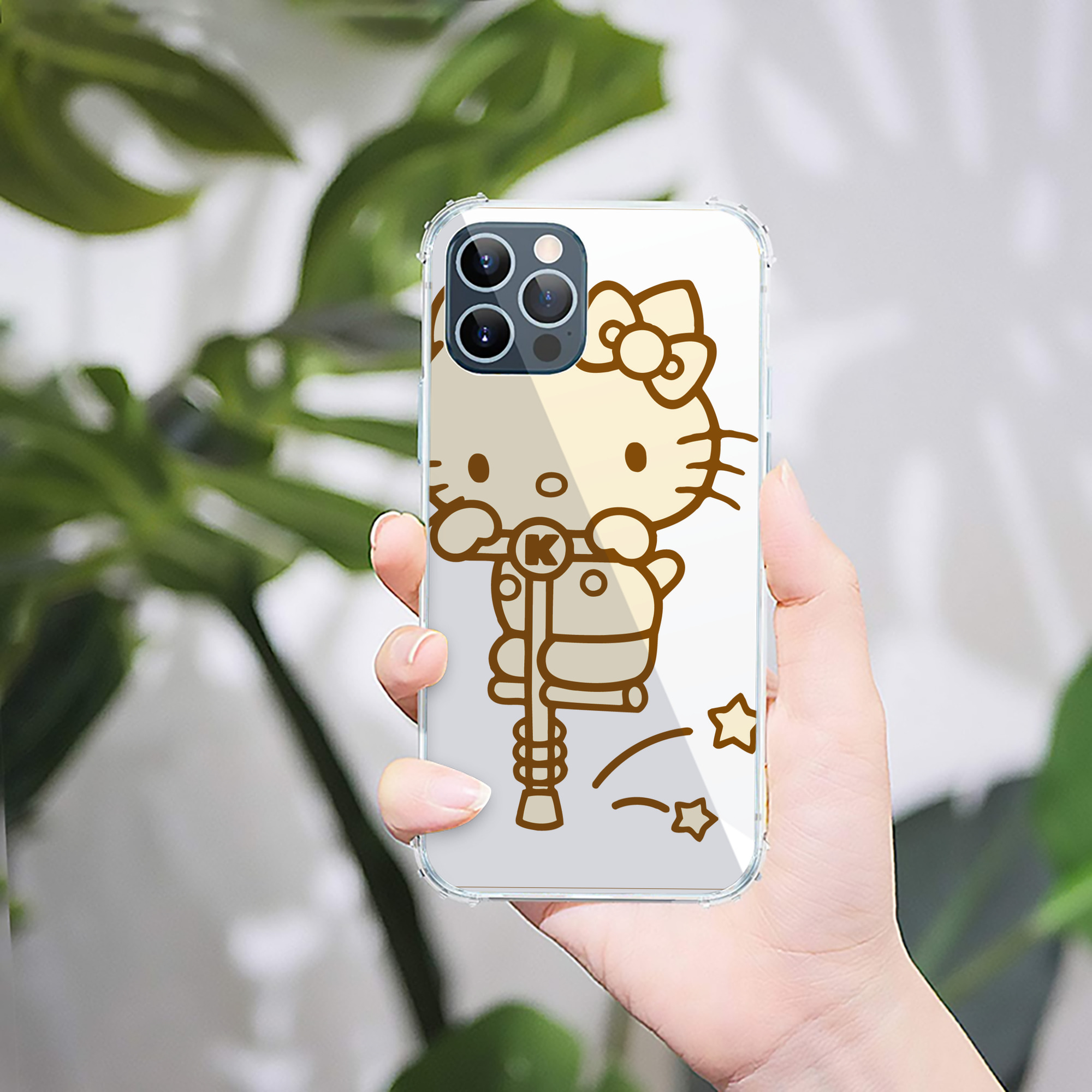 （画像用） Hello Kitty ハローキティ 【iPhone 12シリーズ対応】透明スマホケース（クリアソフトケース）